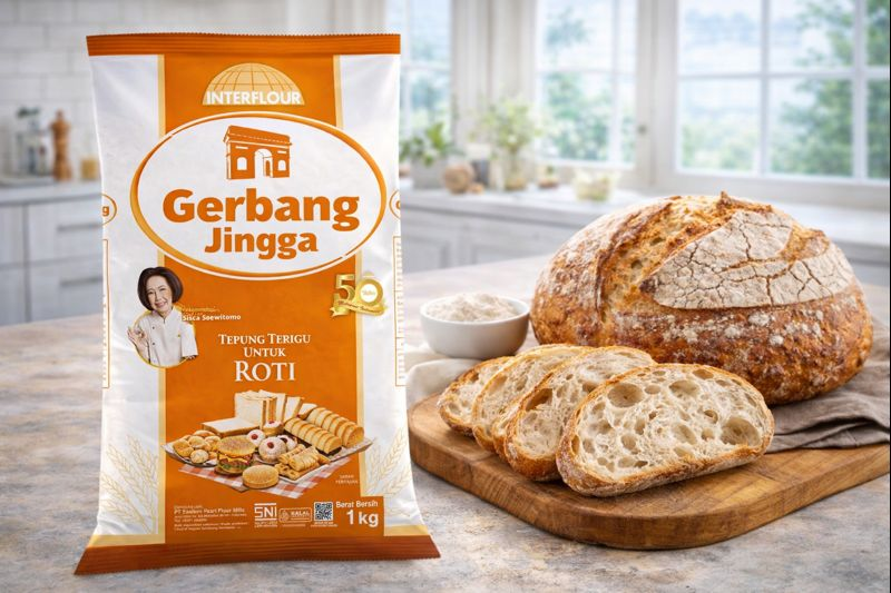 sourdough dnegan tepung terigu gerbang jingga