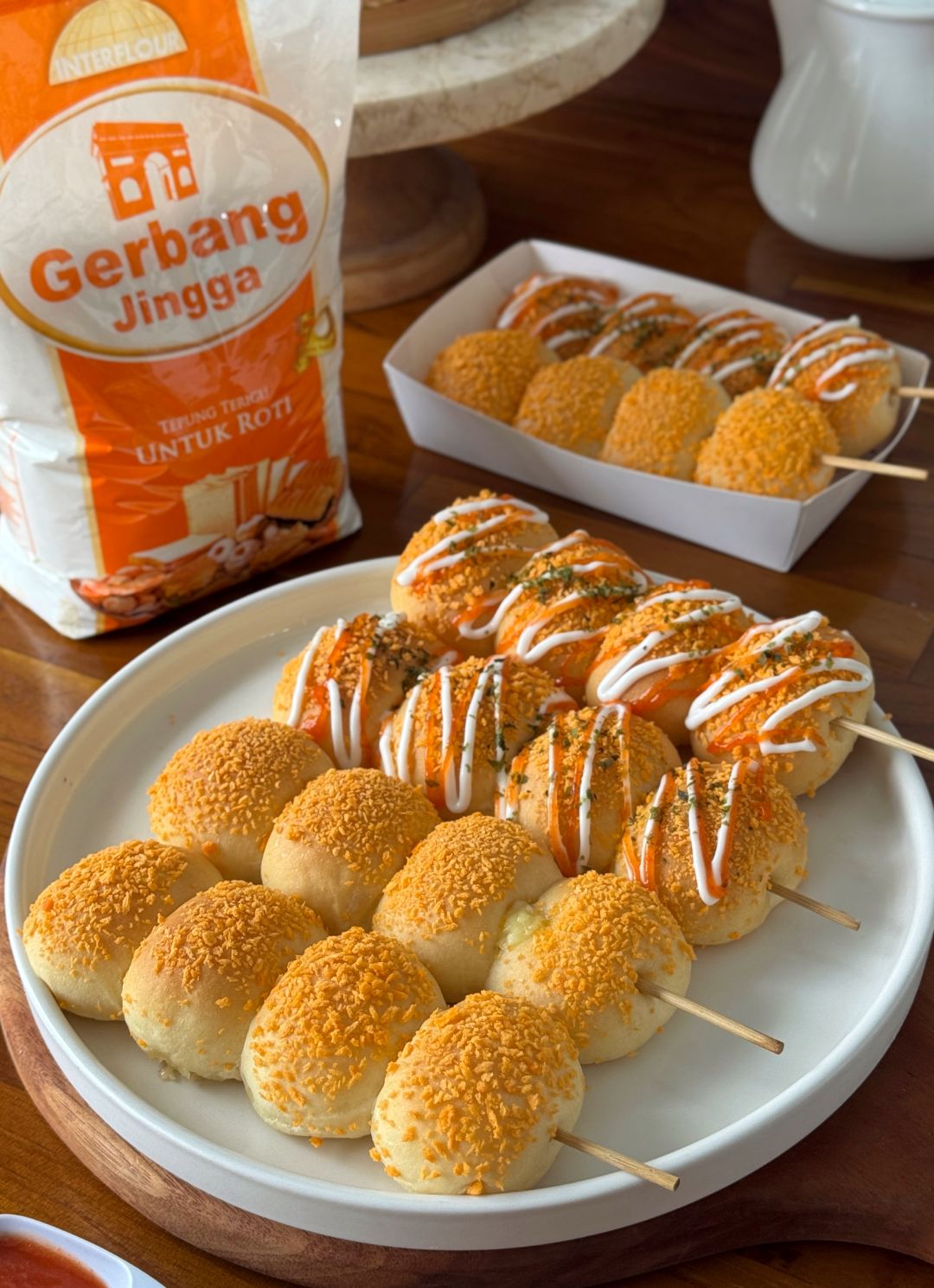Roti Sate Mozarella