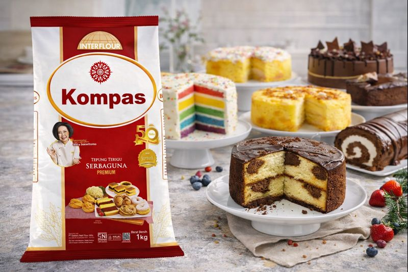 tepung terigu kompas dan bolu
