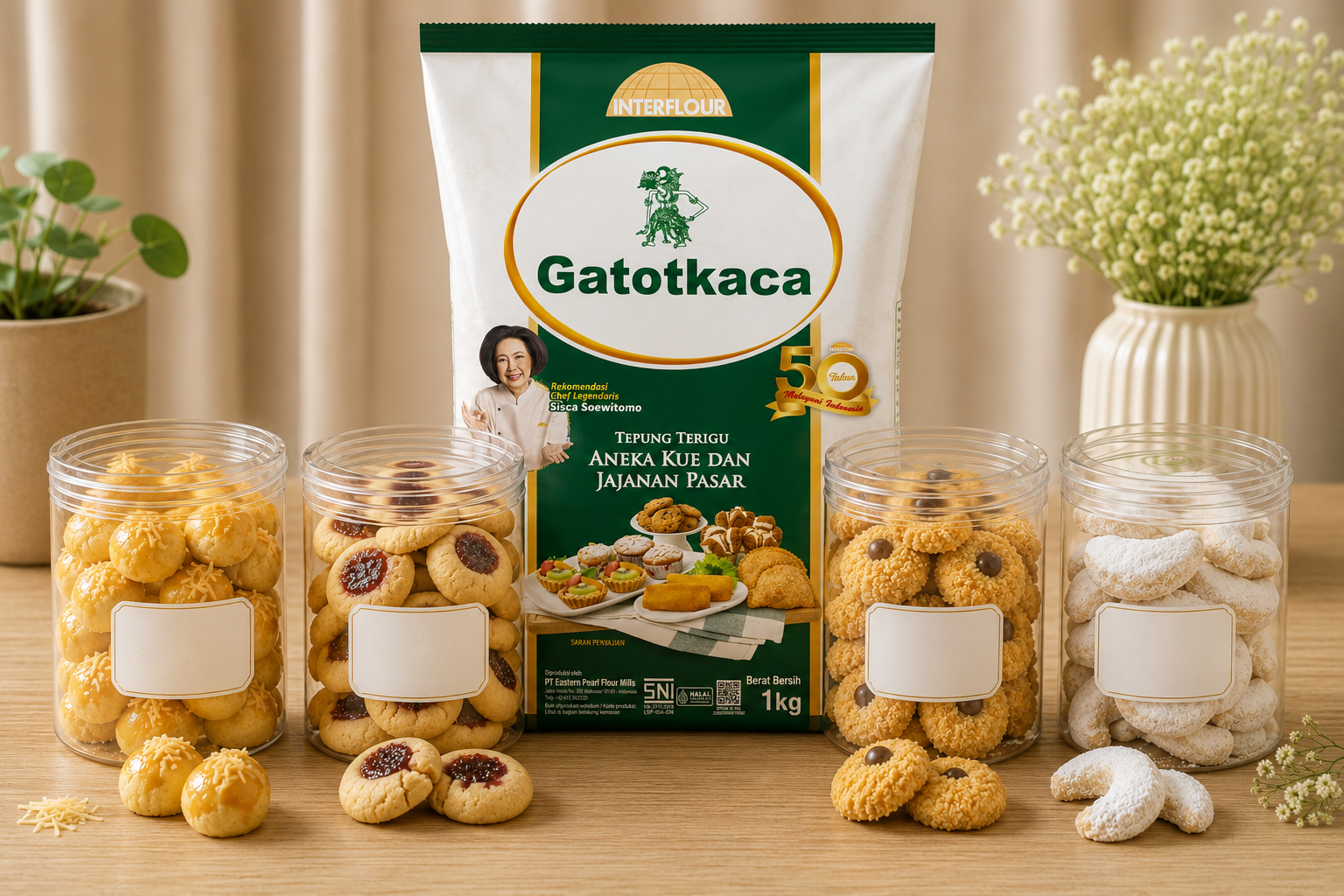 kue dan tepung gatotkaca
