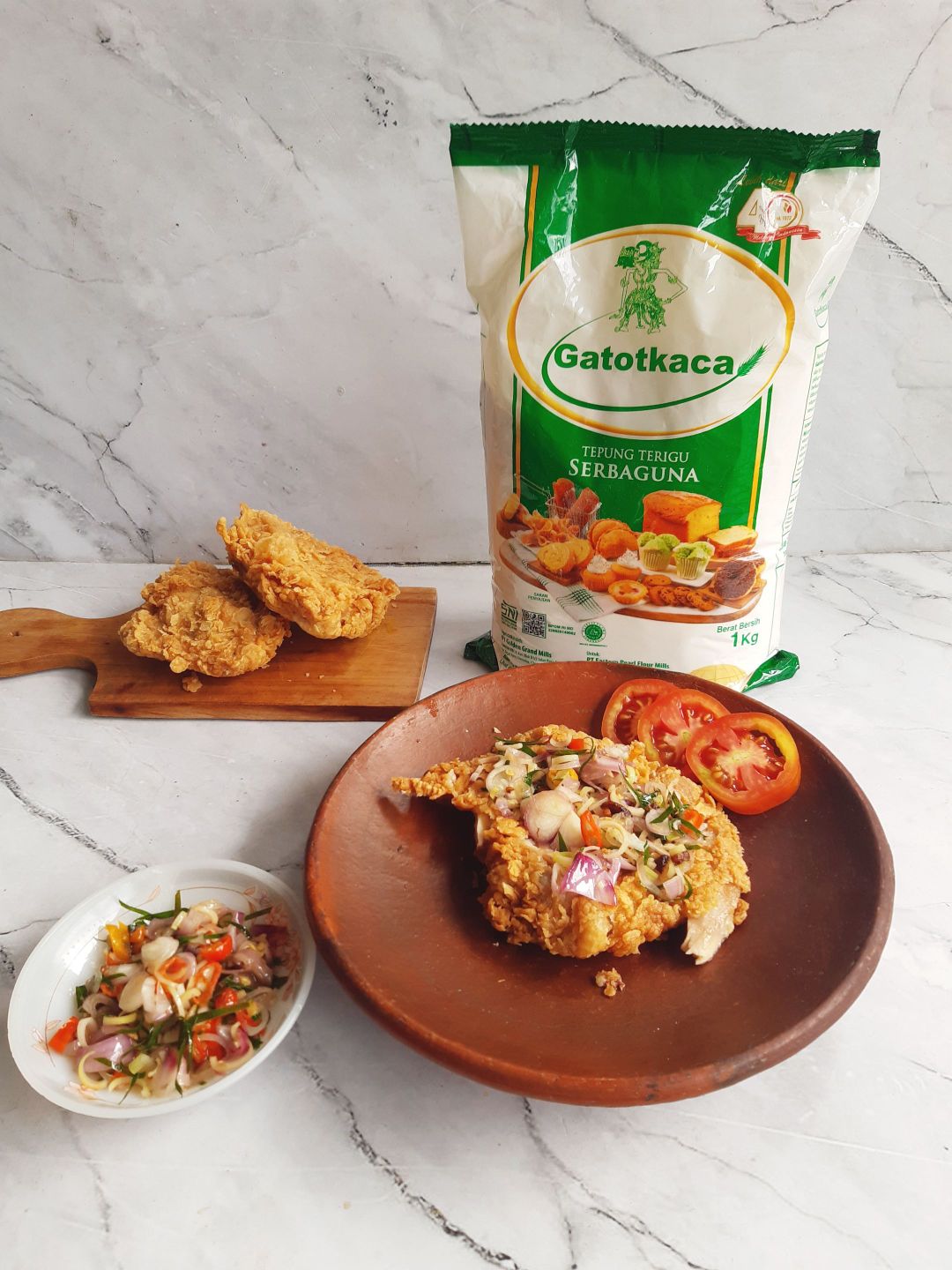 ayam geprek sambal matah