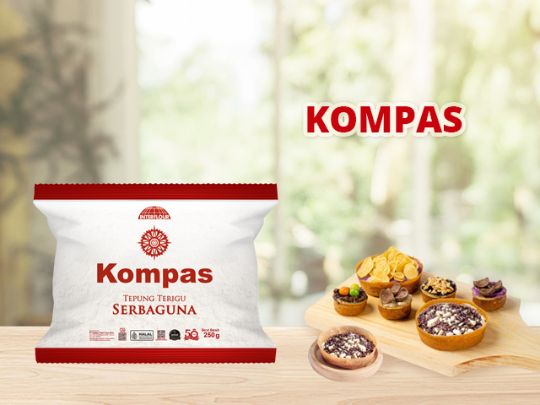 Tepung terigu kompas 250 gram