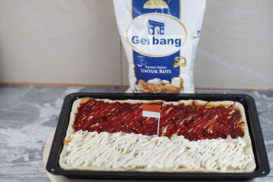 pizza merah putih