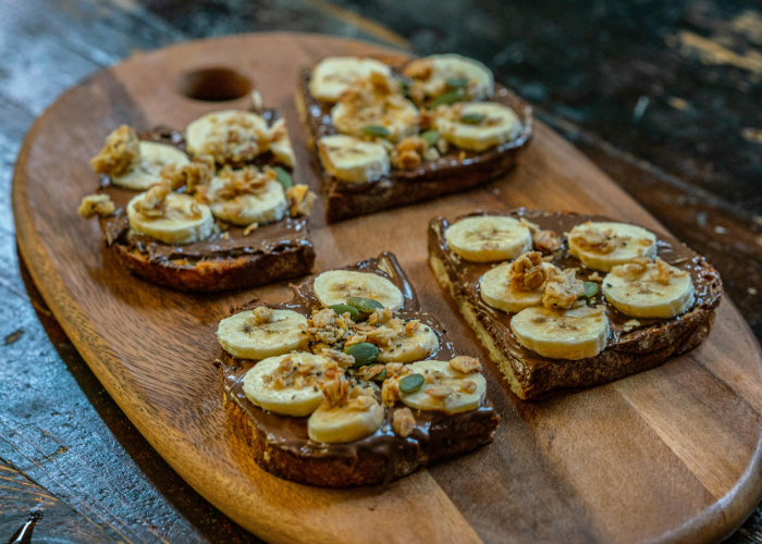 sourdough pisang coklat