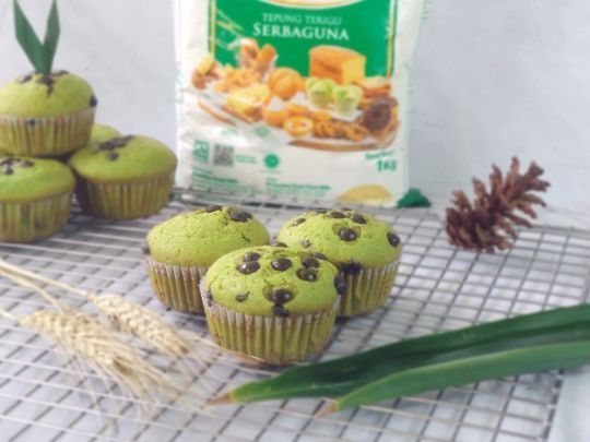 Chocolate Pandan Muffin