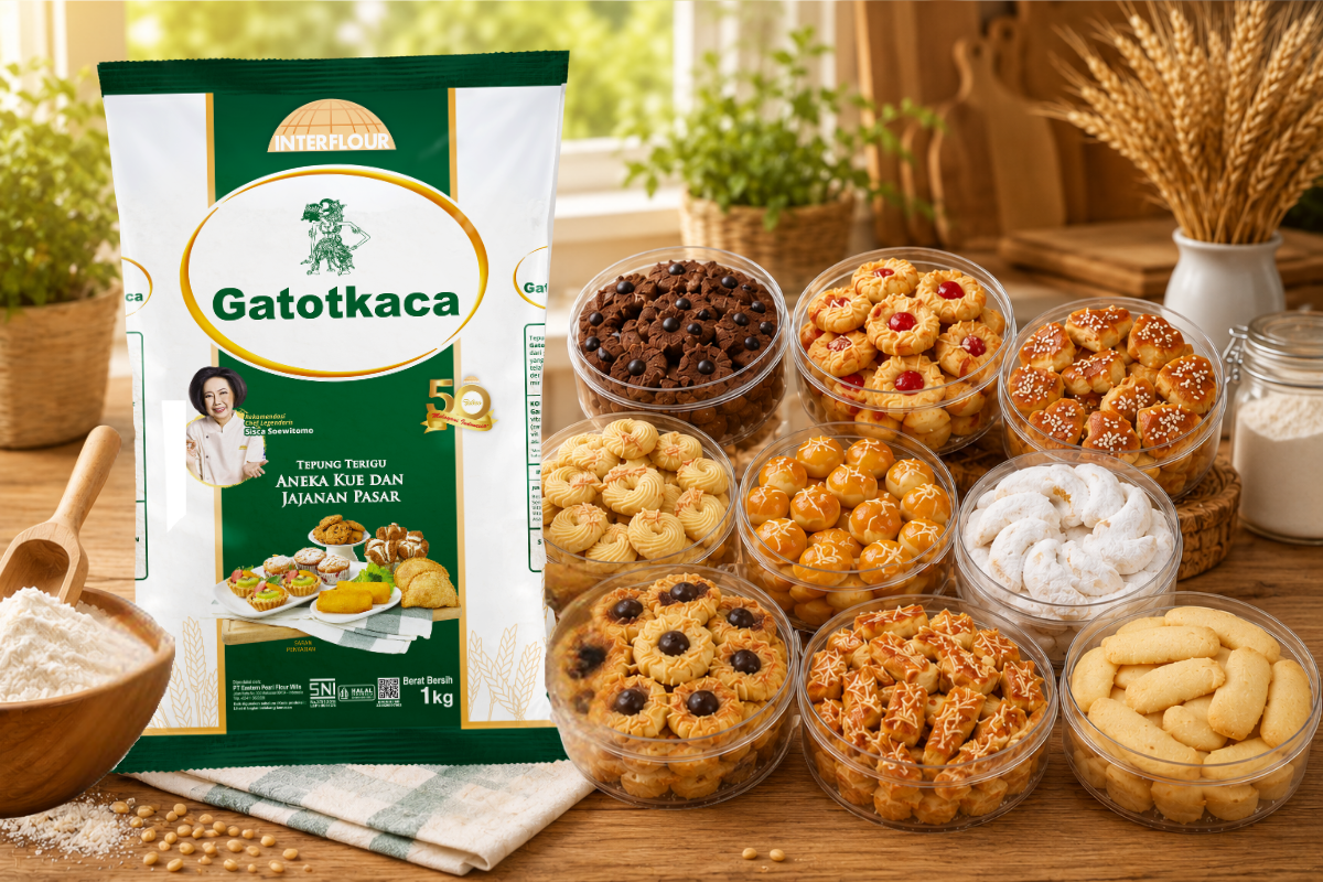 tepung gatotkaca dan kue kering