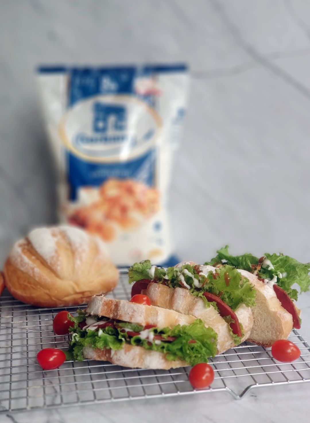 milk hearth bread sandwich