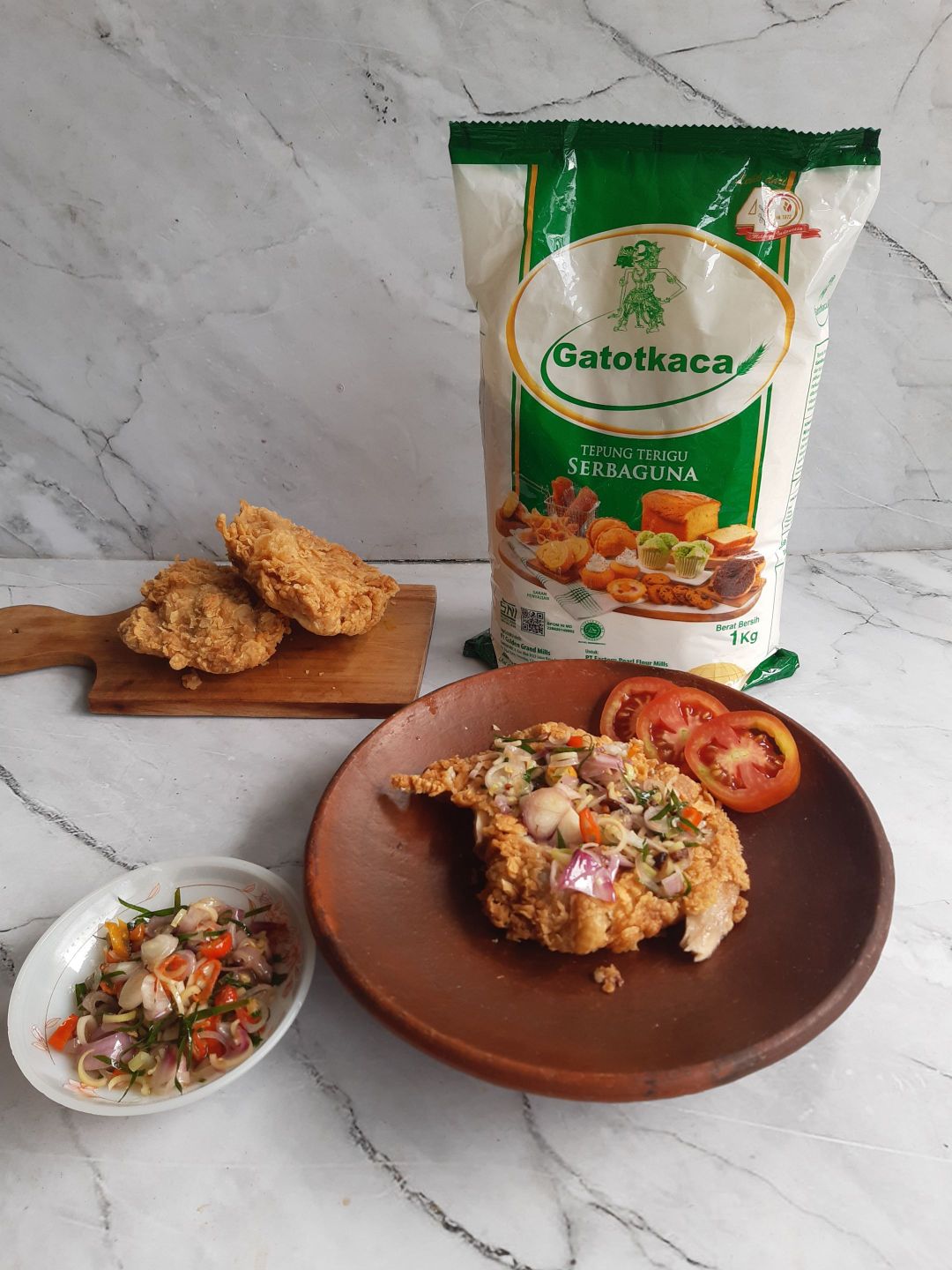 ayam geprek sambal matah
