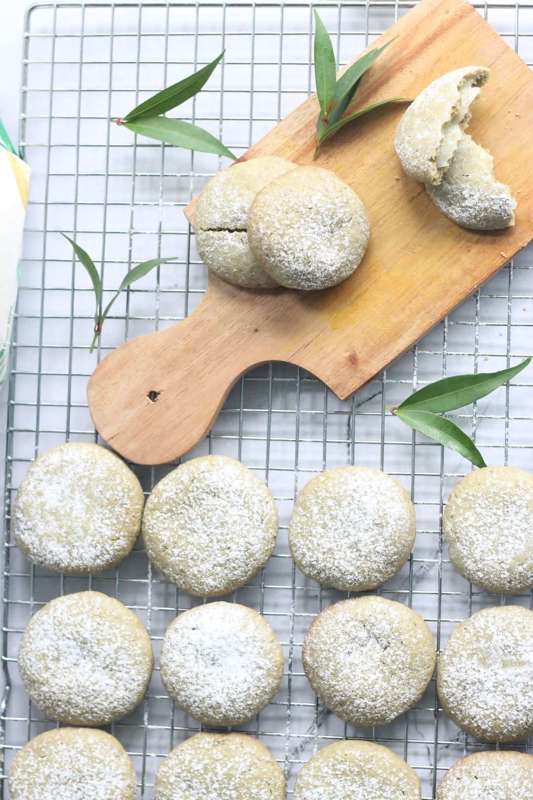 Green Tea Mochi Cookies