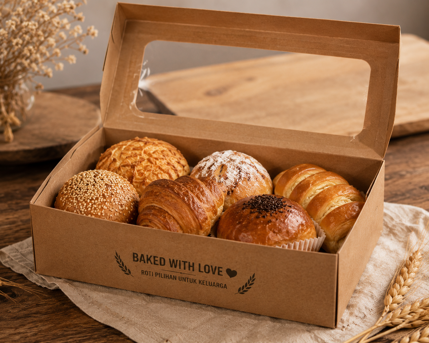 carton box untuk roti