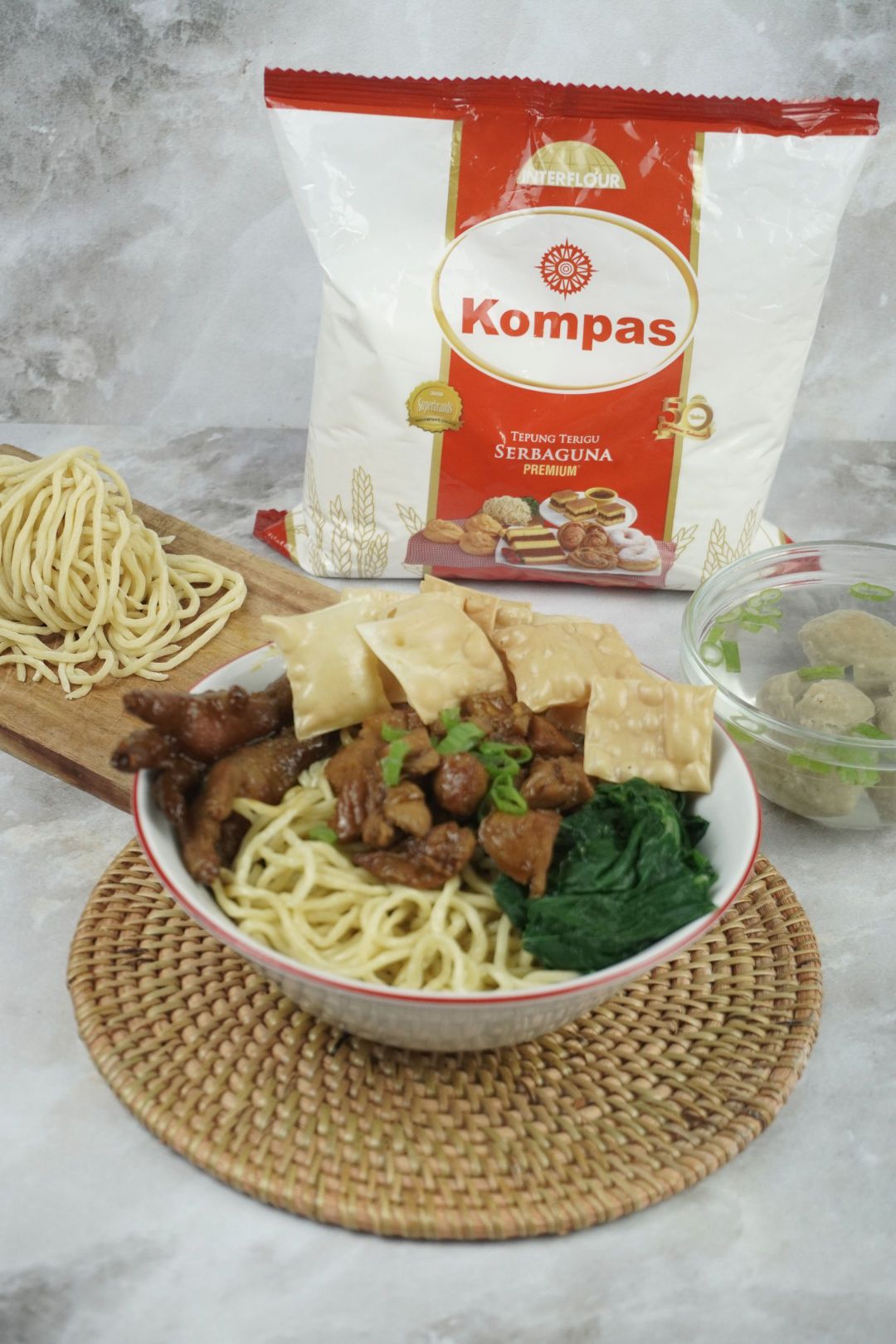 mie ayam komplit