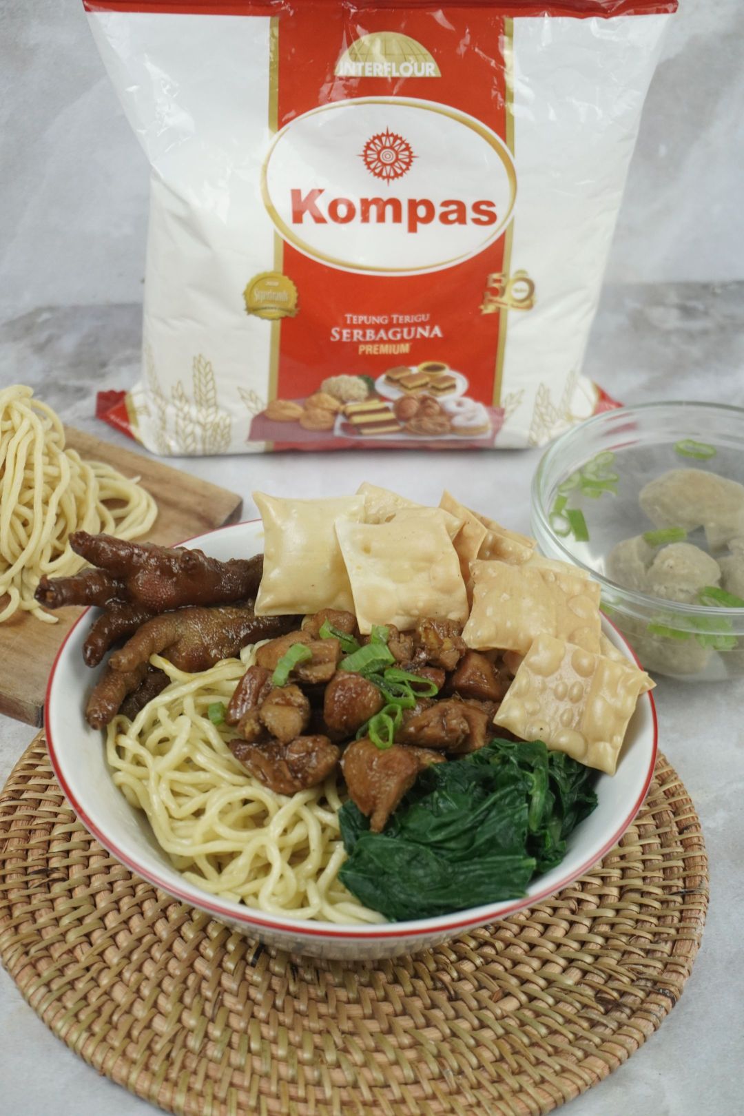 mie ayam komplit