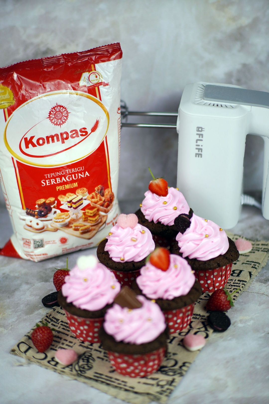 valentine cup cake