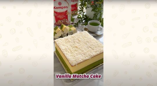 Vanilla Matcha Cake