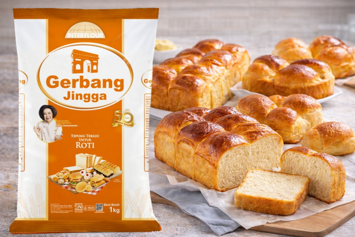 brioche dan tepung gerbang jingga