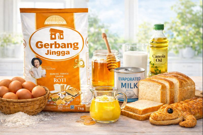 gerbang jingga dan bahan olesan