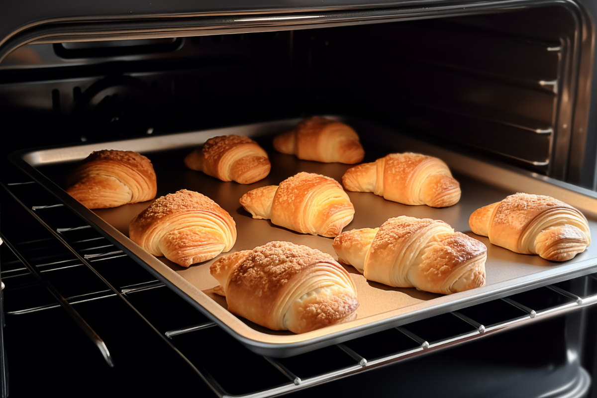 memanggang croissant