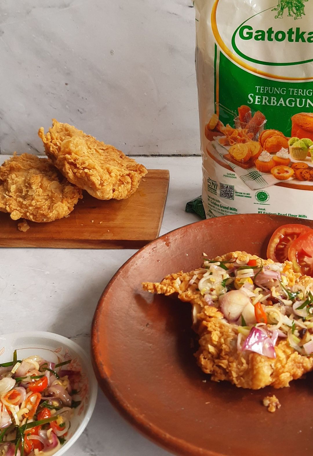 ayam geprek sambal matah