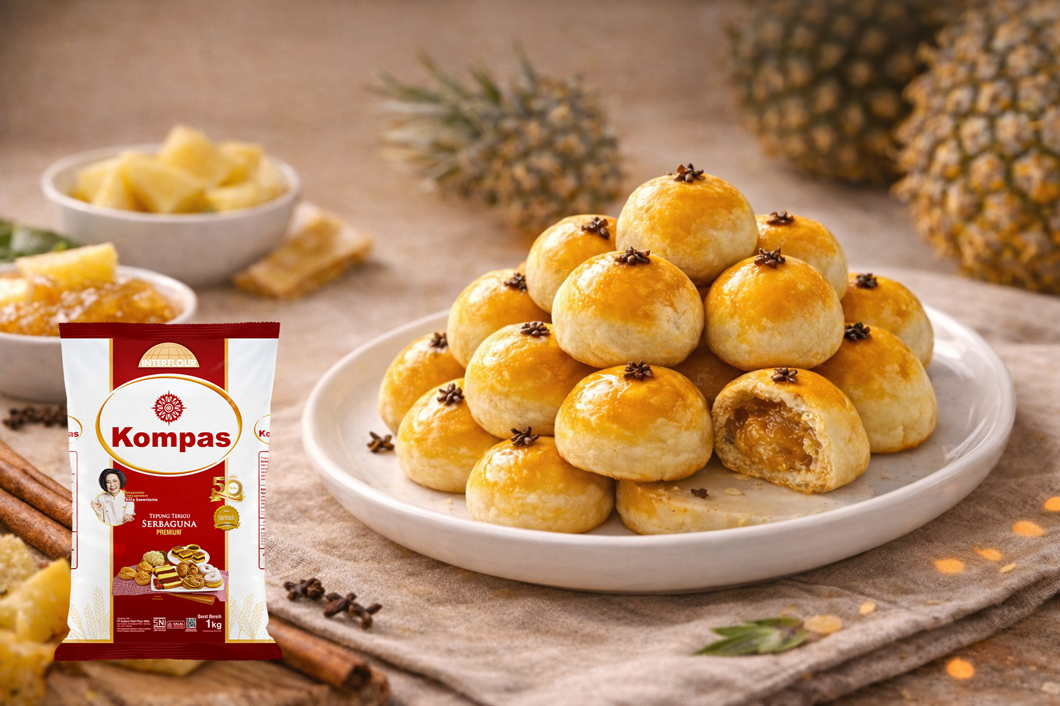 nastar dan tepung terigu kompas