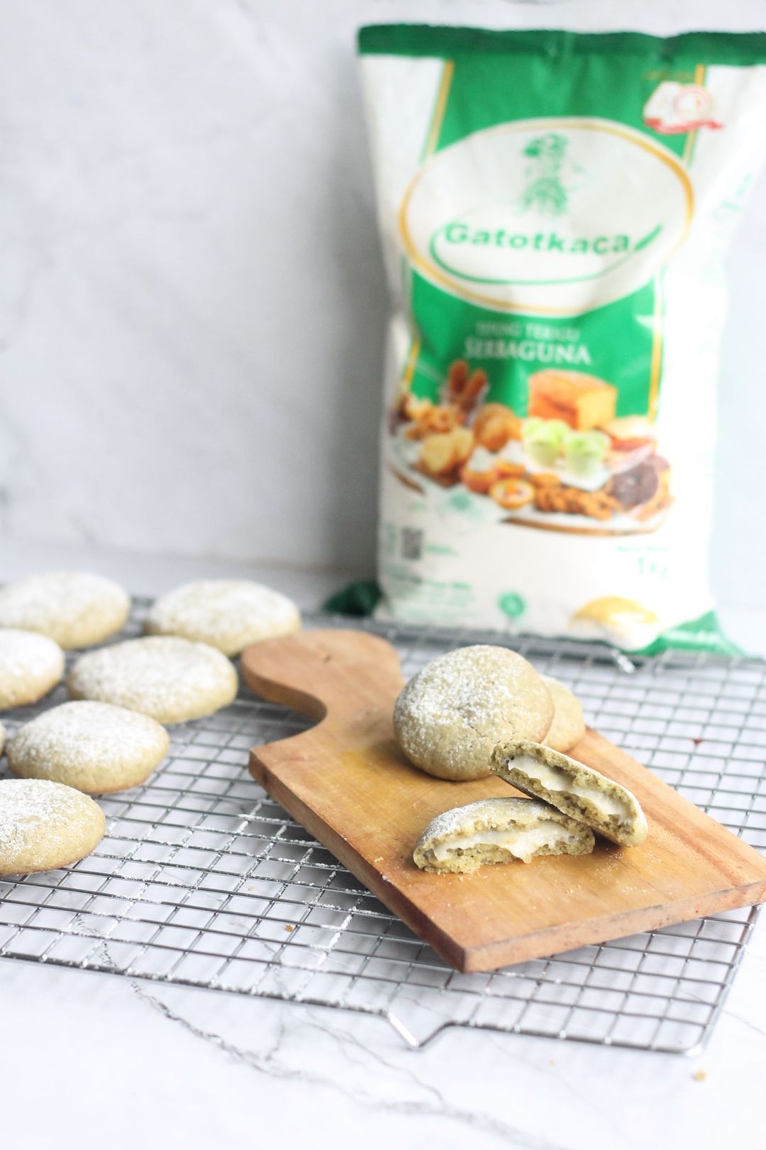 Green Tea Mochi Cookies