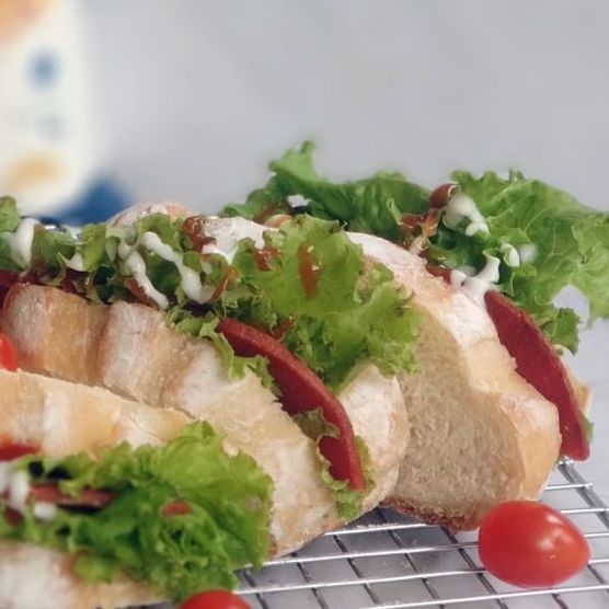 milk hearth bread sandwich